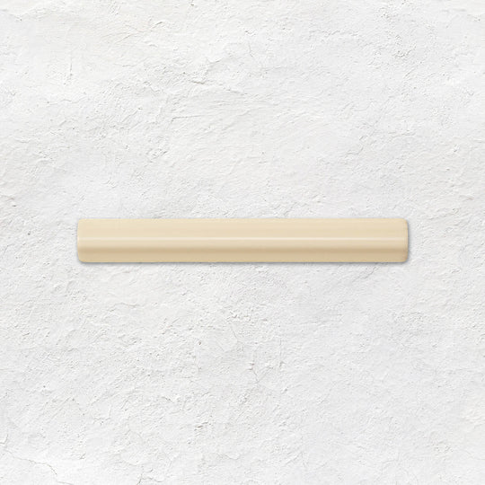 County White Astragal Moulding Ceramic Wall Tile 152x21mm