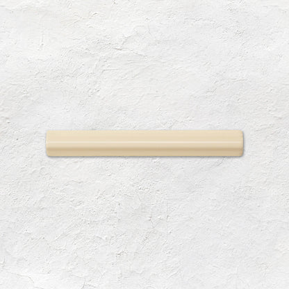 County White Astragal Moulding Ceramic Wall Tile 152x21mm