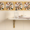 County White Astragal Moulding Ceramic Wall Tile 152x21mm