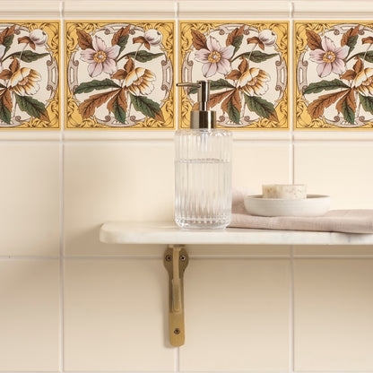 County White Astragal Moulding Ceramic Wall Tile 152x21mm