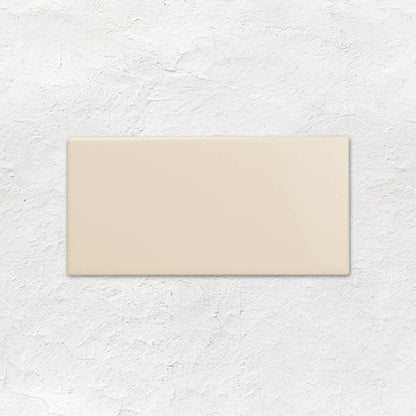 County White Half Tile 152x76mm