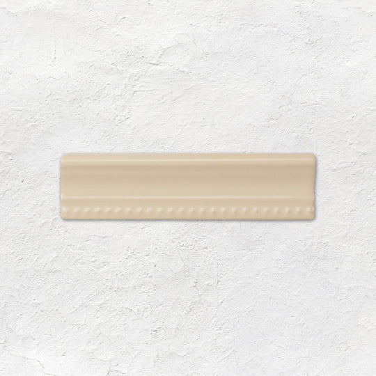 County White Hogarth Moulding Ceramic Wall Tile 152x38mm