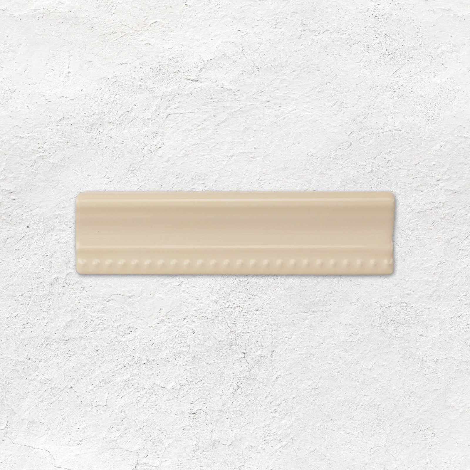 County White Hogarth Moulding Ceramic Wall Tile 152x38mm