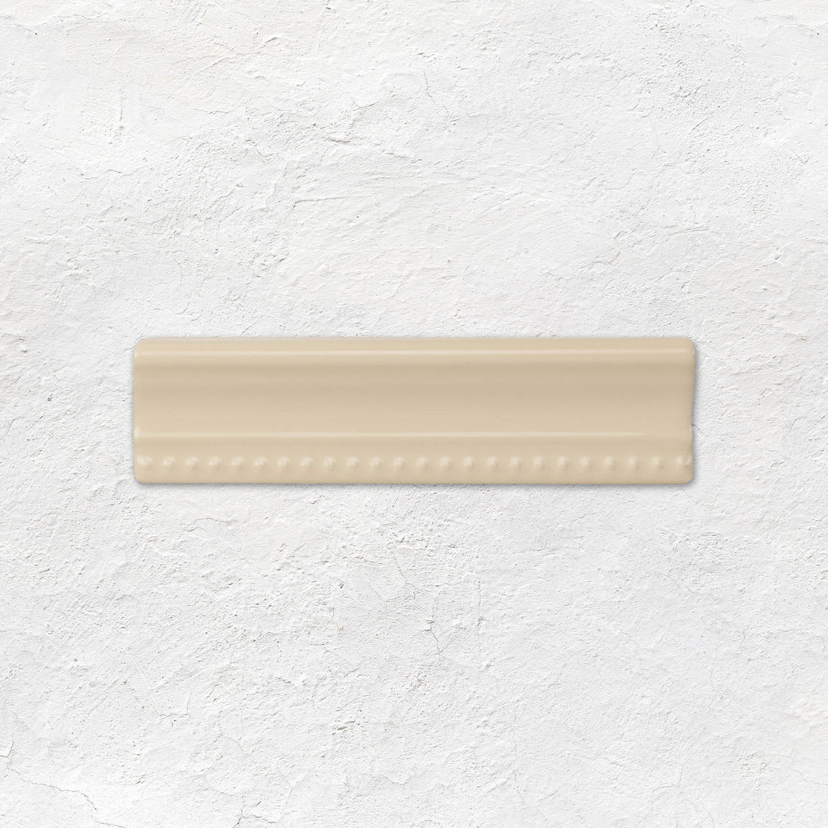 County White Hogarth Moulding Ceramic Wall Tile 152x38mm - Gloss