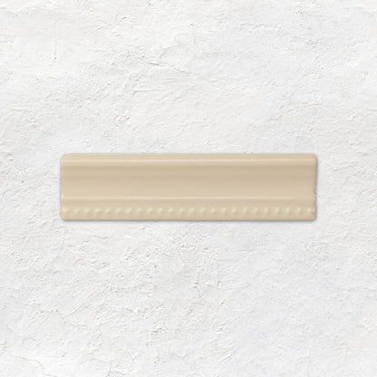 County White Hogarth Moulding Ceramic Wall Tile 152x38mm