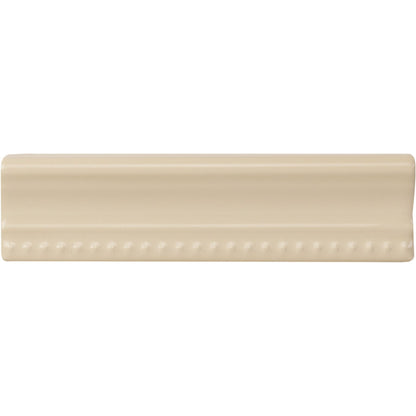 County White Hogarth Moulding Ceramic Wall Tile 152x38mm