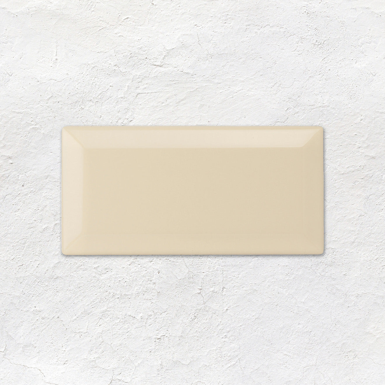 County White Metro Bevelled Tile 150x75mm