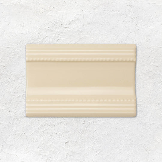 County White Plain Cornice Ceramic Wall Tile 152x75mm