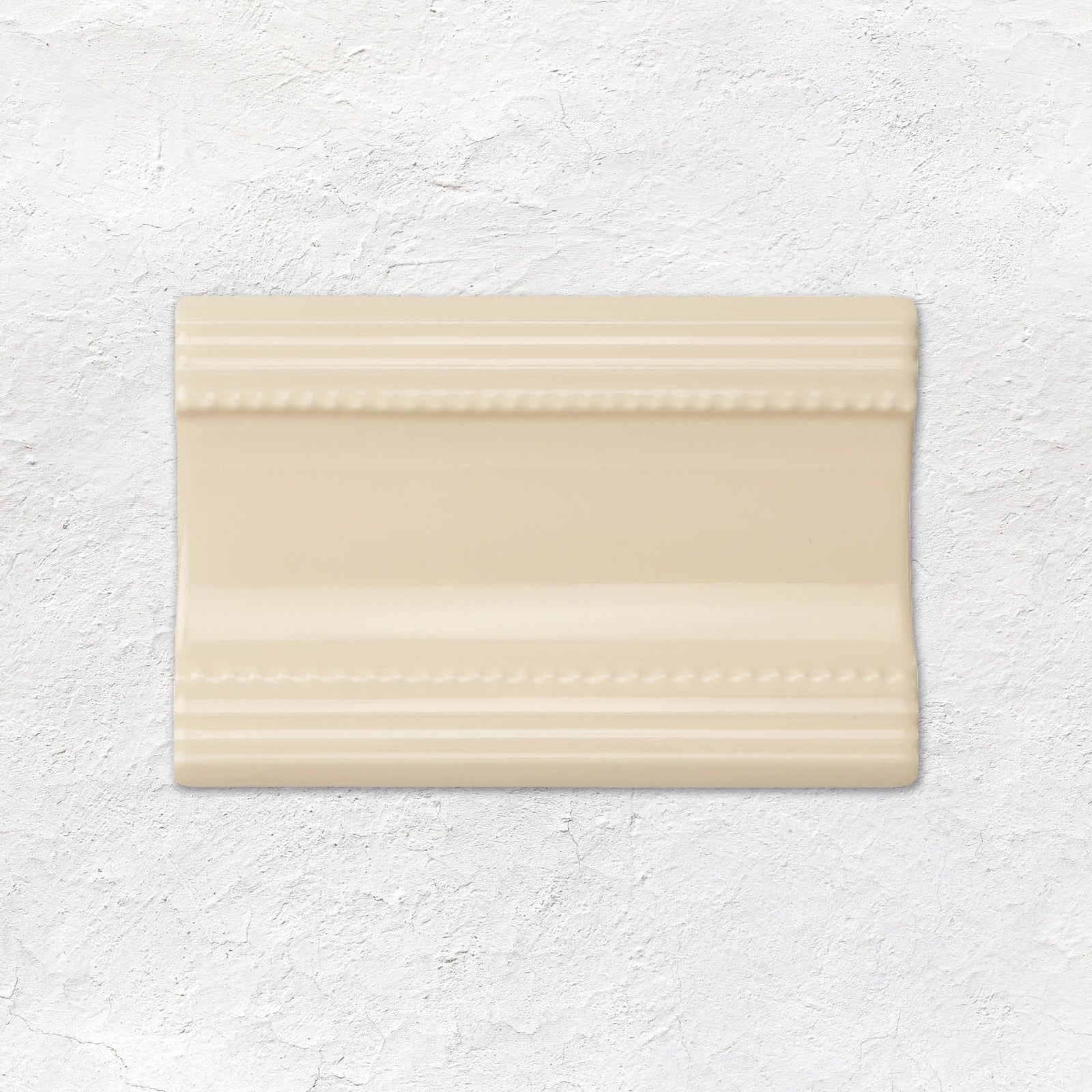 County White Plain Cornice Ceramic Wall Tile 152x75mm