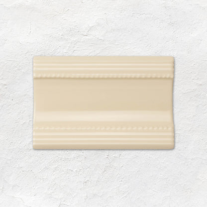 County White Plain Cornice Ceramic Wall Tile 152x75mm