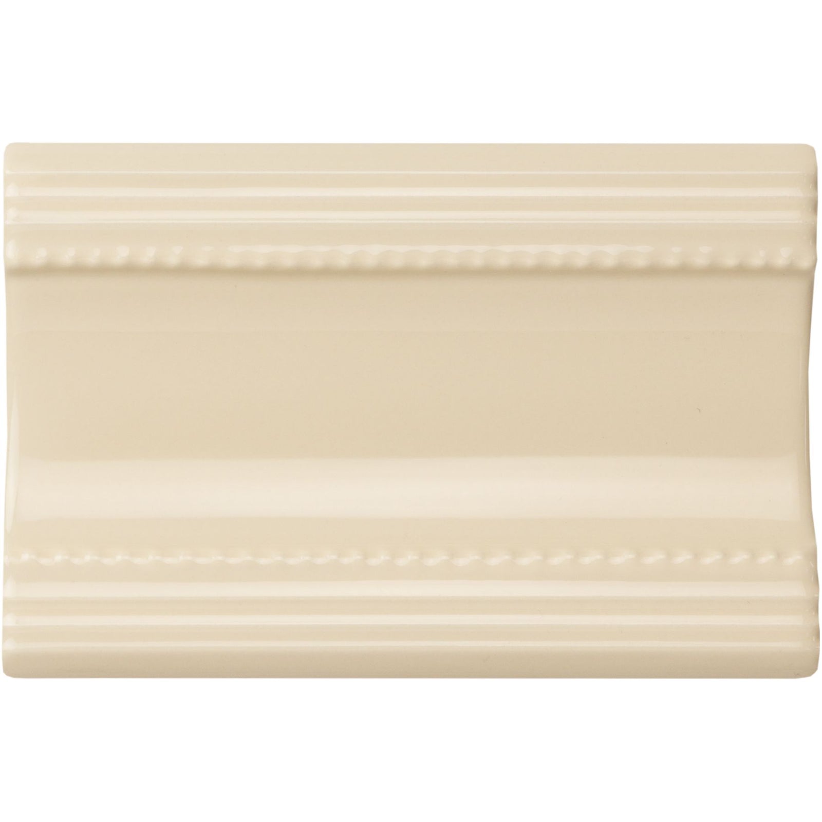 County White Plain Cornice Ceramic Wall Tile 152x75mm