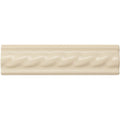 County White Rope Moulding Ceramic Wall Tile 152x40mm