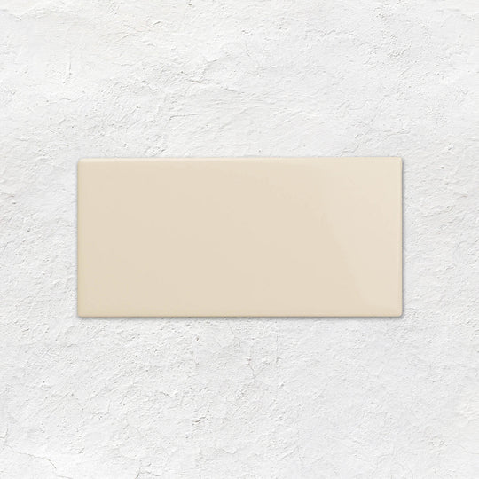 County White Rounded Short Edge Ceramic Wall Tile