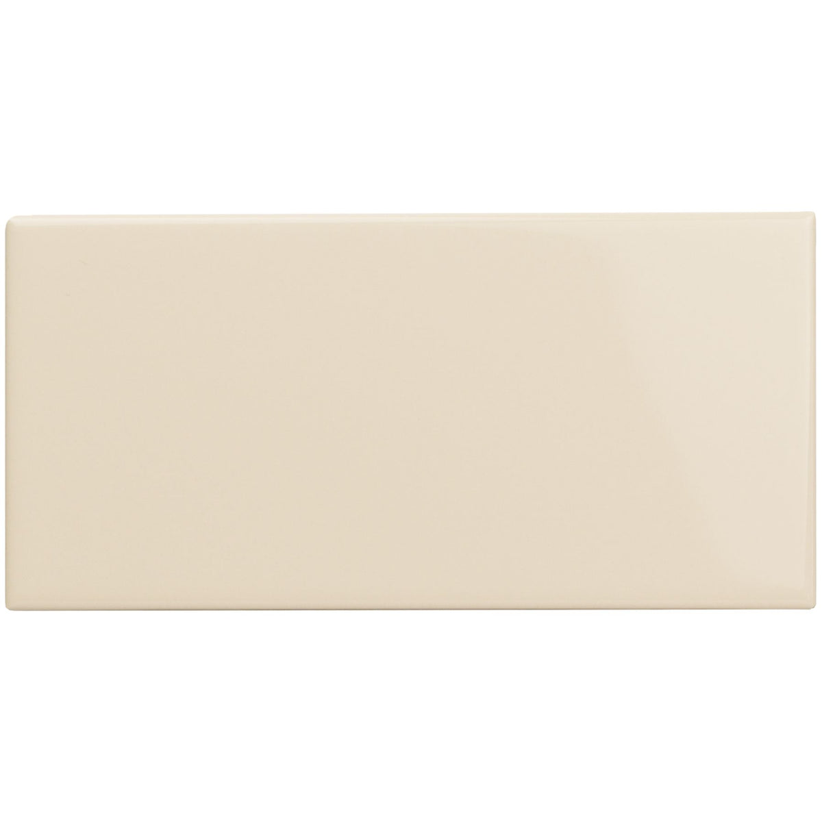 County White Rounded Short Edge Ceramic Wall Tile