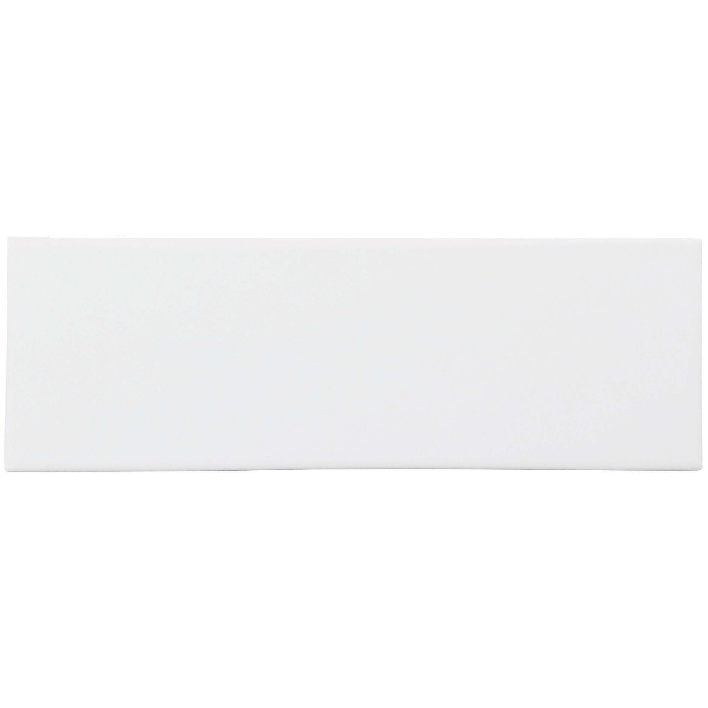 White rectangular ceramic crackle glazed brick tile helmingham with a smooth glossy finish for wall and floor use