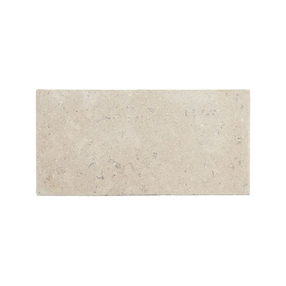 Dijon tumbled limestone 40.6 x 20.3cm cream and beige natural stone surface texture
