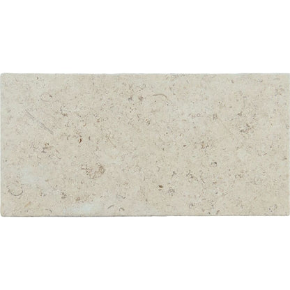 Dijon tumbled limestone 40.6 x 20.3cm cream and beige natural stone fossil markings