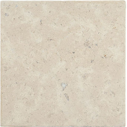 Dijon tumbled limestone 40.6 x 40.6cm cream and beige natural stone tile face