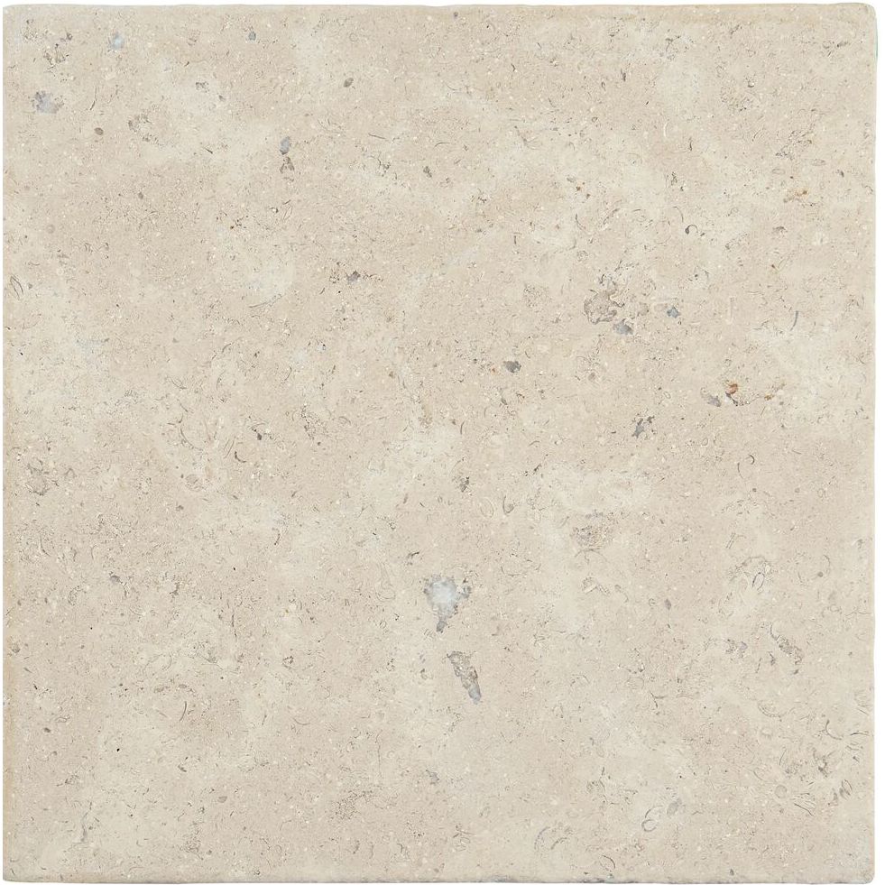 Dijon tumbled limestone 40.6 x 40.6cm cream and beige natural stone tile face