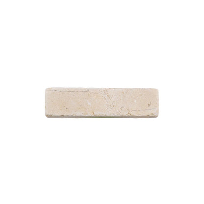 Dijon tumbled limestone 20 x 5cm cream and beige natural stone cobbles face