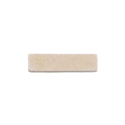 Dijon tumbled limestone 20 x 5cm cream and beige natural stone cobbles fossil markings