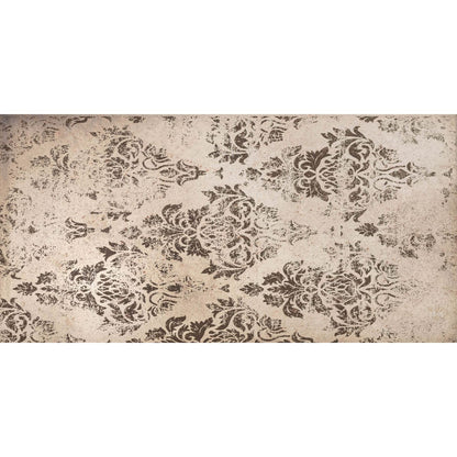 Damask Distressed Rose Gold Wall Tile