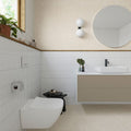 Deco Lingot White 32 x 62.5cm fluted porcelain tile room setting