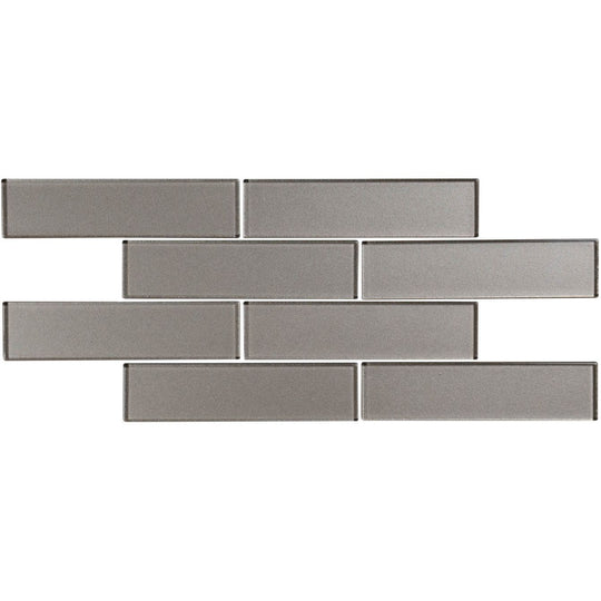 Dionysus Brickbond Glass Mosaic Wall Tile - alternate view
