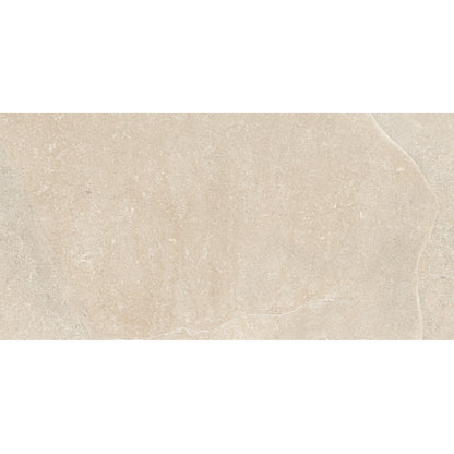 Dorset porcelain beige tile with beige stone effect subtle natural veining and matte finish for flooring and walls