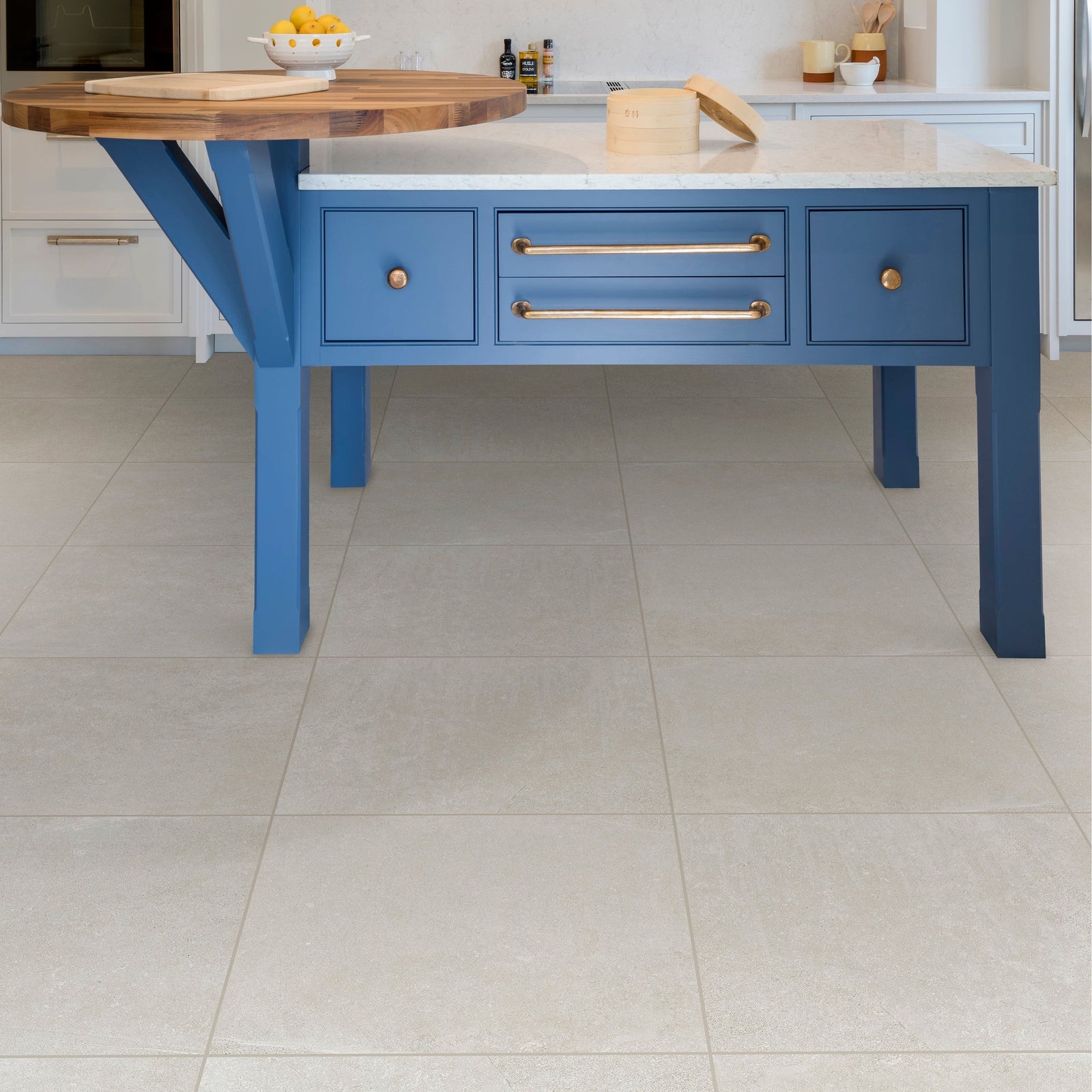 Dorset Porcelain White Wall & Floor Tile 60x30cm – close-up detail