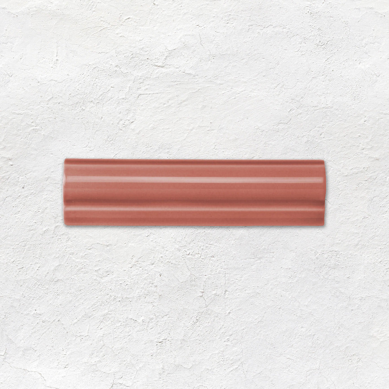 Duchy Pink Albert Moulding Ceramic Wall Tile 152x40mm - Gloss
