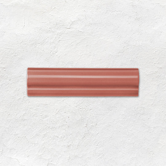 Duchy Pink Albert Moulding Ceramic Wall Tile 152x40mm