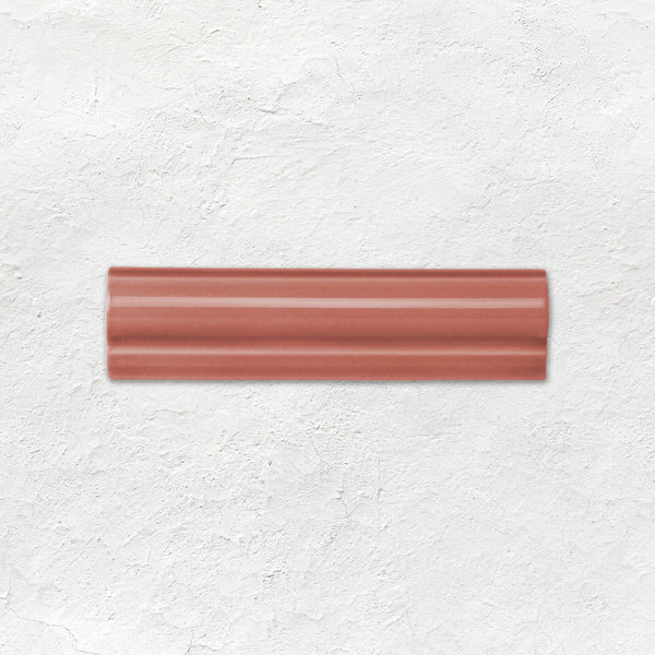 Duchy Pink Albert Moulding Ceramic Wall Tile 152x40mm