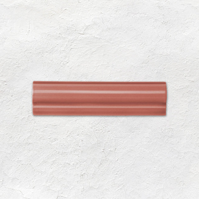 Duchy Pink Albert Moulding Ceramic Wall Tile 152x40mm