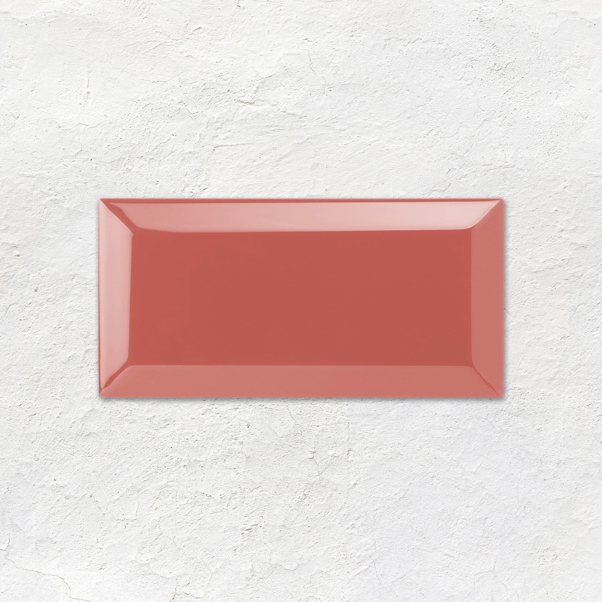 Duchy Pink Metro Bevelled Tile 150x75mm - Ceramic - Gloss