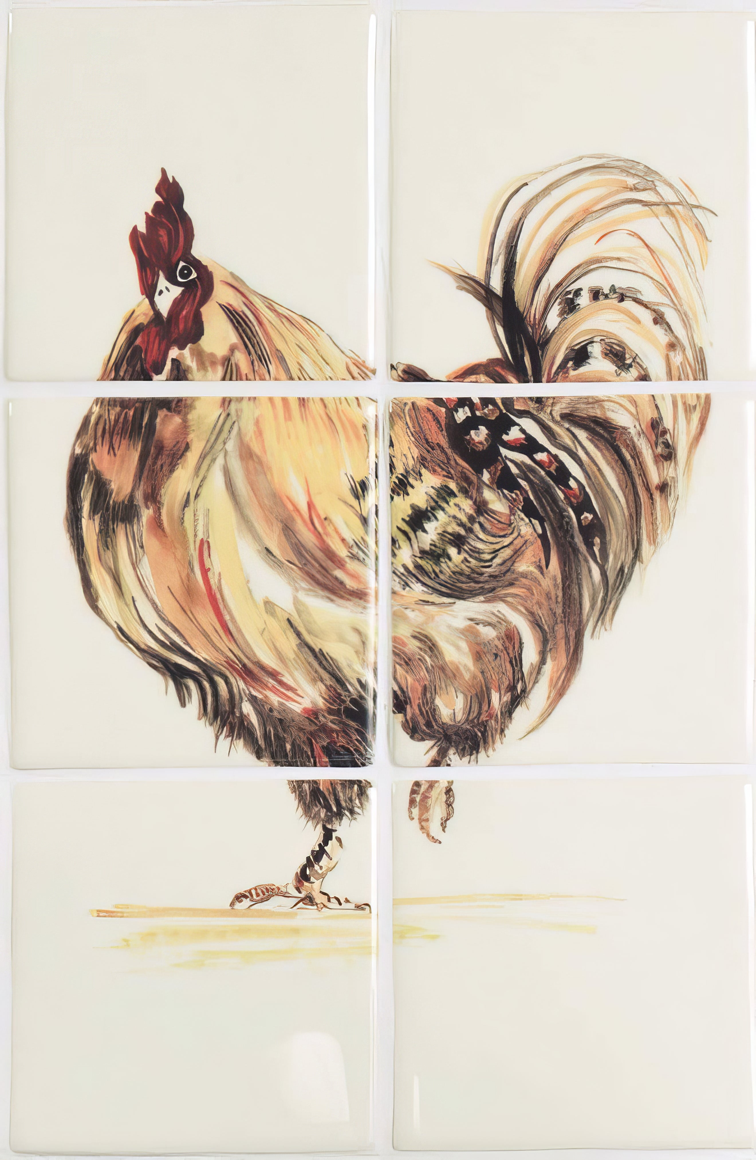 Original Style Dutch Chicken 6 Tile Set | Hyperion Tiles