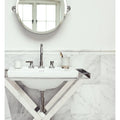 East Hampton marble deco pencil honed trim room setting