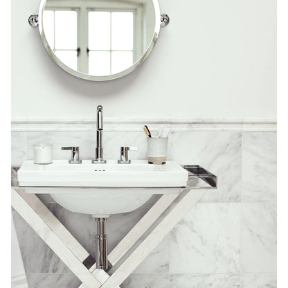 East Hampton marble deco pencil honed trim room setting