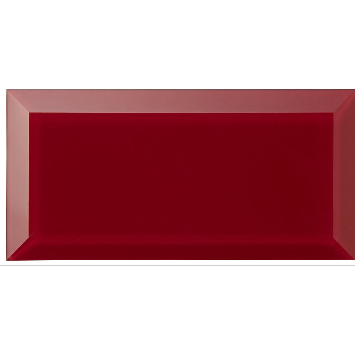 Ebro Clear Bevel Glass 20 x 10cm Wall Tile - Gloss - Neutral