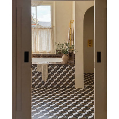 Echelon Porcelain Matt Cube Mosaic Emperador 30x35cm - image 1