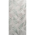 Eden glade 60x30cm fern-patterned wallpaper with soft muted green and silver leaves on off-white background