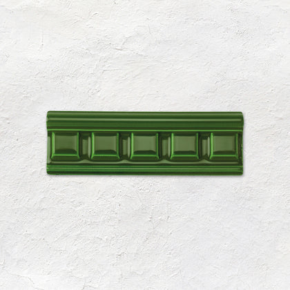 Edwardian Green Dentil Moulding