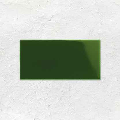 Edwardian Green Half Tile 152x76mm