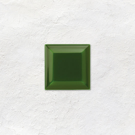Edwardian Green Metro Bevelled Tile 75 x 75mm