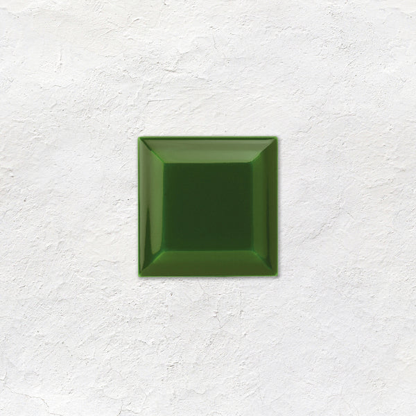 Edwardian Green Metro Bevelled Tile 75 x 75mm