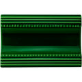 Edwardian Green Plain Cornice Ceramic Wall Tile 152x75mm