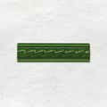 Edwardian Green Rope Moulding Ceramic Wall Tile 152x40mm