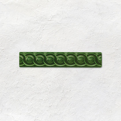 Edwardian Green Scroll Moulding
