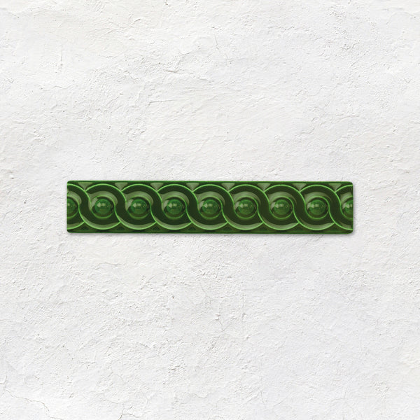 Edwardian Green Scroll Moulding