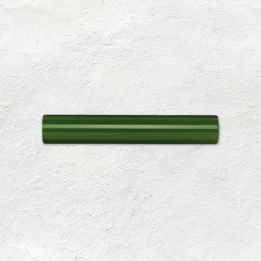 Edwardian Green Sigma Moulding Ceramic Wall Tile 152x26mm